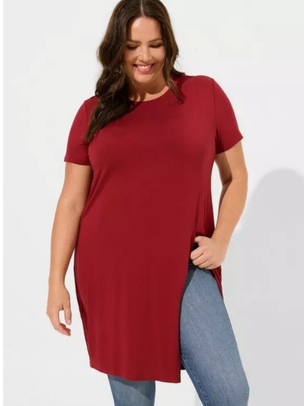 Torrid Super Soft Split Front Tunic